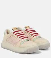 [Gucci] Gucci Screener GG canvas and leather sneakers AU 10 brown