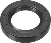 uxcell Oil Seal, TC 35mm x 57mm x 10mm Nitrile Rubber Cover Double Lip with Spring for Mechanical Motive Axle Bearing Shaft, Black