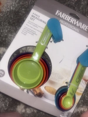 Farberware Professional 9 Pc Measuring Cups and Spoons Set Soft Handle