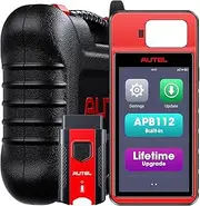 Autel MaxiIM KM100 (X) Key Fob Programming Tool, 60s Key Generation, OBD IMMO Learning Chip Read Write Clone, Built-in APB112, Includes 2PCS Programmable IKEY for 90% Cars, Lite of IM508S IM608 PRO II