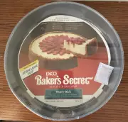 Baker's Secret Round Cake Pan 10” X 2 3/4” Non Stick Gray SPRINGFORM PAN