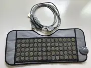 Dr Clark Far Infrared Jade Stone Heating Pad Shoulders Neck Knees Wrap Mat EUC