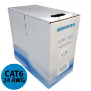 Securview CAT6 Solid Core Cable Unshielded, 24AWG (Blue) - 305m Pullbox CAT6B...
