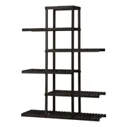 Livsip Plant Stand Outdoor Indoor 6 Tiers Flower Pots Rack Corner Shelf Black