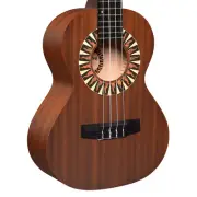 Alkemi Ukulele 25" Tenor Signature Rosette All Mahogany with Quality Gigbag
