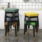 Stackable Dining Chair Leatherwear Latex Version Light Luxury Small Stool Living