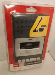 RCA RP3504 Cassette Recorder Mic & Power Adapter New Factory Sealed Never Opened