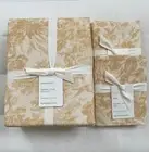 Pottery Barn SORREL TOILE Duvet King/Cali King & Two King Shams Harvest Gold NWT