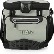 [Titan by Arctic Zone] 16 Can Zipperless Soft Cooler with HardBody Liner, Seagrass