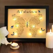 Memorial Gifts LED Shadow Box - Sympathy Gift in Memory of Loved One Butterfly