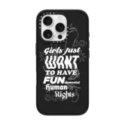 iPhone 16 Pro Impact Case MagSafe Compatible FUndamental Human Rights in White