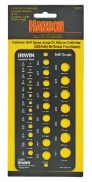 IRWIN 12092 Hanson Steel Round Shank General Purpose Drill Bit 1.16 to 1/2 in.
