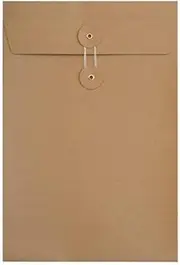 Blake Purely Everyday - Manilla String and Washer Envelopes C5 (229 x 162mm) - Pack of 100 Qty - Premium Quality 180 GSM - Manilla Envelopes with String Tie - Office & Business Supplies (STWSW229G)