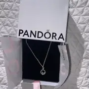 pandora silver necklace