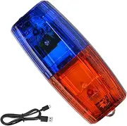 Shoulder Flashing Light, Flash Warning Lights for Camping, Red Blue Flash Flashlight, Cycling Safety Indicator Light, Flash Warning Lights for Running