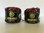 Lion Brand Incredible Ribbon Yarn 2-50g Balls NYLON Color 206 Autumn Leaves