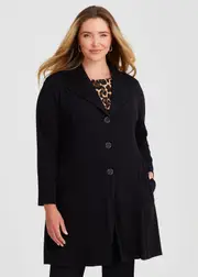 [TS] Taking Shape Wiseguy Lina Button Cardigan Size 10 in, Viscose - Plus Size Women's Clothing