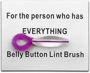 [Veworn] Belly Button Cleaner Navel Cleaner for The Person Who Has Everything Belly Button Lint Brush Funny Great Gift Idea for Friends Family (Purple Round)