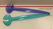 New Tupperware Sheerly Elegant Illusions Serving & Salad Tongs: Blue/Green#