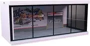 Amagogo 1:64 Parking Lot Display Case Diecast Car Display Background Lighted Protective Collectibles for Diecast Car Action Figures, Graffiti Wall