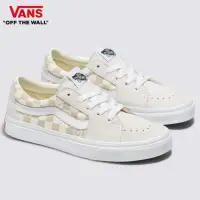 在飛比找momo購物網優惠-【VANS 官方旗艦】Sk8-Low 男女款奶茶色棋盤格滑板