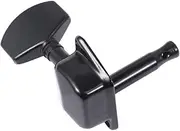 ERINGOGO 6pcs Mini Square Head Guitar Tuning Pegs Semi Closed Design for Electric Guitar Durable Construction Black Replacement for Worn Broken Machine Heads