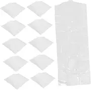 Zerodeko 30Pcs Transparent Dust Covers for Garments Clear Storage Bags for Dresses Suits Coats for Closet Organization and Dry Cleaning Lightweight with Open Bottom for Easy Use