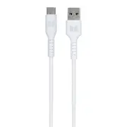 Monster TPE 2M USB-C to USB-A Android Phone Charging/Sync Power/Data Cable White