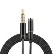 5Pcs 1M 4-Poles 3.5mm Male to Female Audio Cable Headphone Earphone Extension Cable