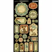 Graphic 45 Good ol Sport Collection Football Tennis Baseball Soccer Chipboard