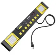 WEBANG Heavy Duty Surge Protector Power Strip 8 Outlets 2 USB Ports LED Work...