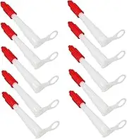 10Pcs Caulk Nozzles with Caps Silicone Sealant Nozzles for Precise Application Air Tight for Mastic and Caulking Projects
