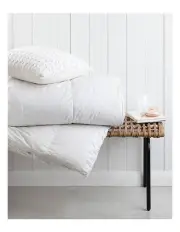 [Logan and Mason] Goose Feather and Down Quilt in White