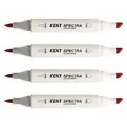 4x Kent Spectra Graphic Technical Markers Creative Drawing/Design Pastel Blue