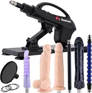 Sex Machine Thrusting Automatic Dildo Machine, Sex Machines Thrusting Sex Machine for Men Women with 7 Attachments 3 XLR Connector, Auxfun Love Machine with Suction Cup Adapter