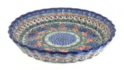 Blue Rose Polish Pottery Ashley Pie Plate