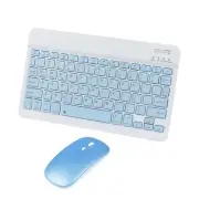 Bluetooth Wireless Keyboard and Mouse Combo,Ultra-Slim Ergonomic Small Rechar...