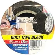 Duramax Waterproof Duct Tape, 18 Meter Length x 48 mm Width, Black