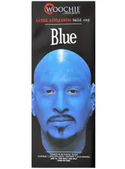 Latex Blue Bald Cap Special FX Prosthetic