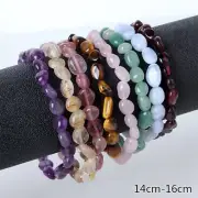 Stretchy Crystal Chips Bracelets Chakra Natural Gemstone Beads Healing Reiki DIY