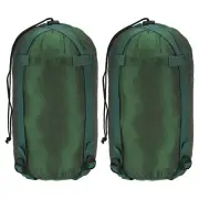 2pcs Compression Stuff Sack, 20L Waterproof Sleeping Bag, Army Green