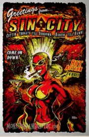 SIN CITY DEVIL GIRL Art Print Poster Atom Bomb Baby Fallout Scott Jackson