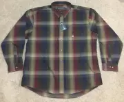 Vtg Van Heusen Wrinkle Free Button Up Shirt Men’s Size XL NWT
