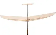 Abaodam Wooden Hand Launch Glider Airplane Easy to Throw Fly Stable Flight for Fun Natural for Boy Girl Adults Model Airplane