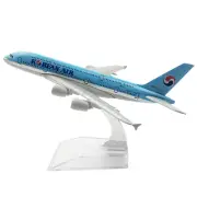 1:400 Diecast Korean Air A380 Alloy Airplane Aircraft Plane Model With Stand