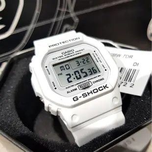 CASIO G-SHOCK 白色夏季 軍事風格 經典款 街頭軍事 卡西歐【DW-5600MW-7】