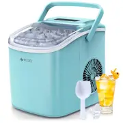 Portable Ice Maker Countertop, 9 Cubes Ready in 6 Mins, 26 Lbs in 24 Hours, Self