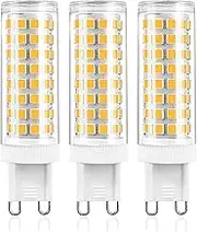 G9 LED Bulbs Dimmable,10W(100W Halogen Equivalent), G9 Bipin Base, AC 220-240V 1200 Lumen, 360°Beam Angle, G9 LED Light Bulbs for Chandelier, 3 Pack (6000K Cool White)