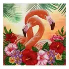 Bead Embroidery Kit Flamingo DIY VDV Beaded needlepoint Bead stitching Beadwork