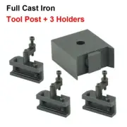 Quick Change Tool Post + 3 x Tool Holders for 7" Mini Lathe CJ0618 SIEG C2 SC3